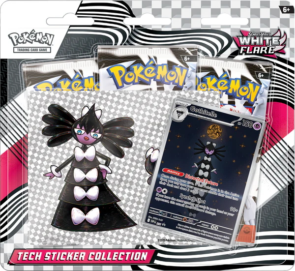 POKEMON SV10.5 WHITE FLARE TECH STICKER COLLECTION