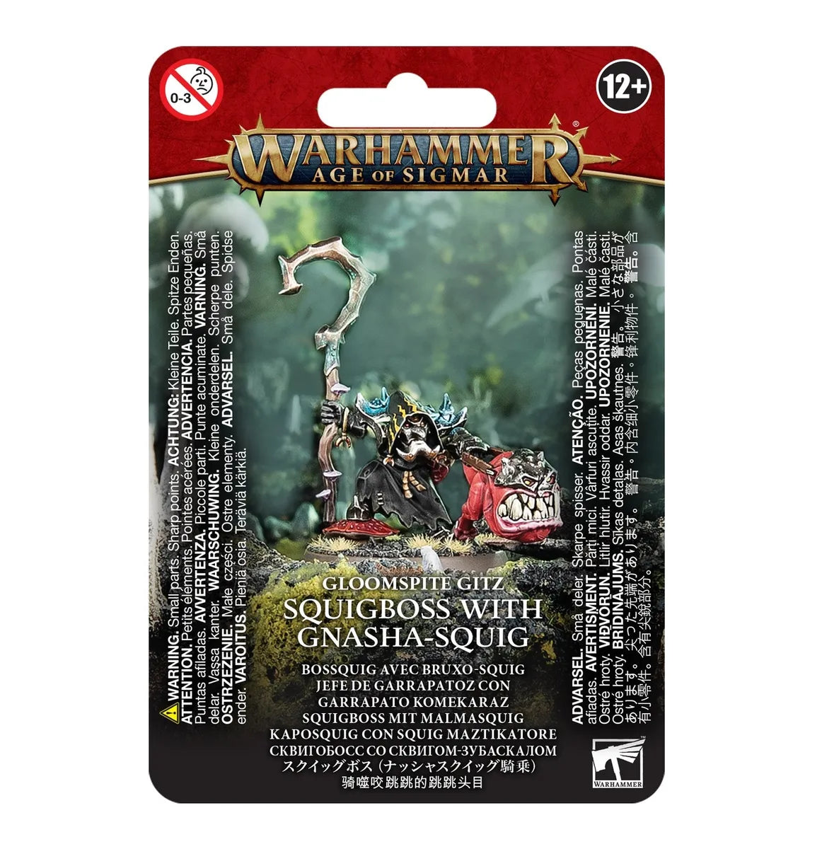 WARHAMMER: AGE OF SIGMAR SQUIGBOSS WITH GNASHA-SQUIG