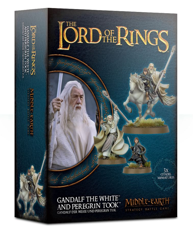 MIDDLE-EARTH STRATEGY BATTLE GAME GANDALF THE WHITE & PEREGRIN TOOK