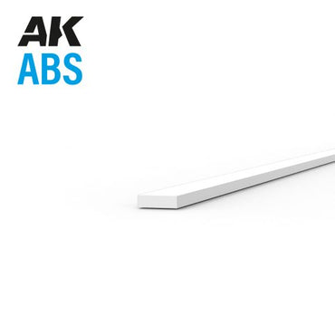 AK Interactive ABS Strip - 0.25 x 1.00 x 350mm x 10 units