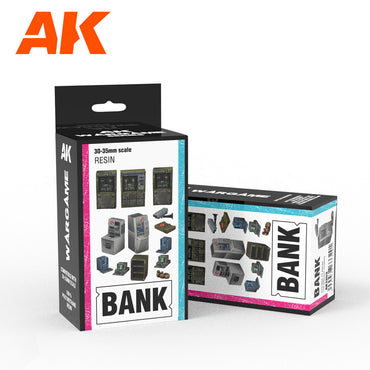 AK Interactive Bank Wargame Set 100% Polyurethane Resin Compatible With 30-35MM Scale