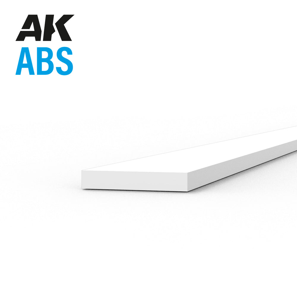 AK Interactive ABS Strip - 0.50 x 3.00 x 350mm x 10 units