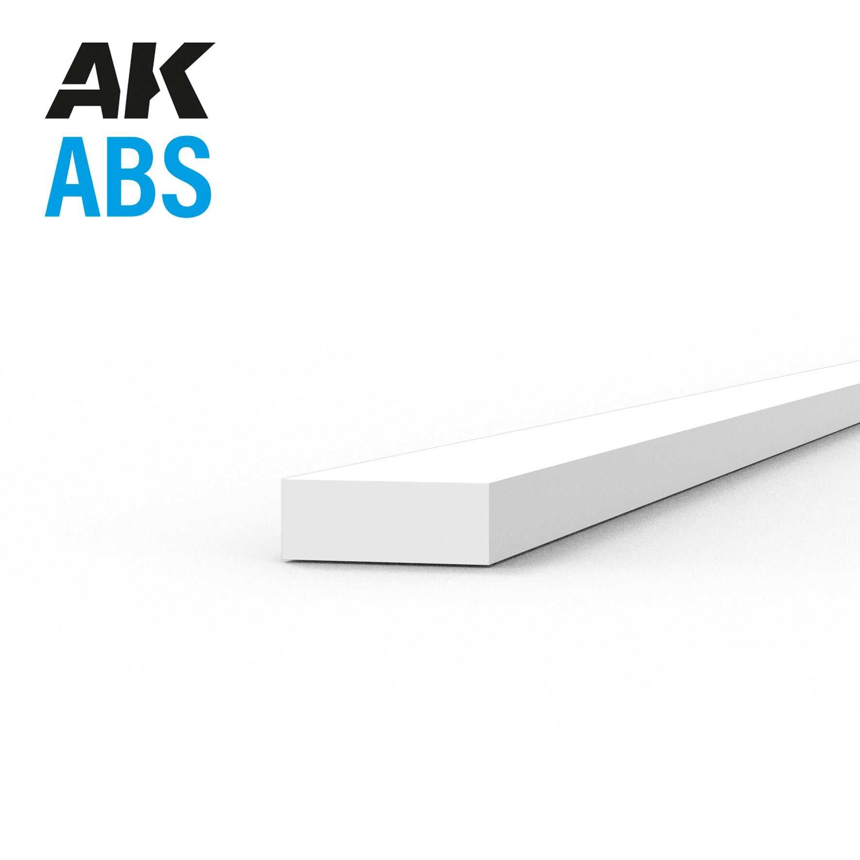 AK Interactive ABS Strip - 0.75 x 2.00 x 350mm x 10 units