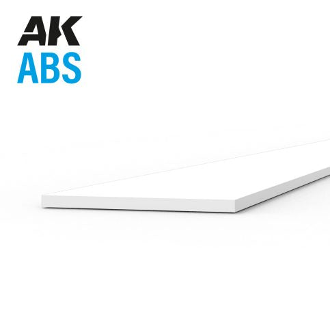 AK Interactive ABS Strip - 0.25 x 5.00 x 350mm x 10 units