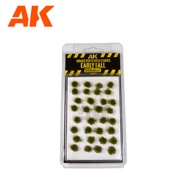 AK Interactive Grass With Stones Early Fall Tuffs