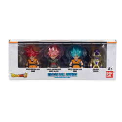 Bandai Adverge "Dragon Ball Super" Set of 4 (Goku Rose, SS Blue Goku, Golden Freiza, Goku God)