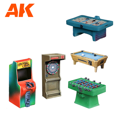 AK Interactive Arcade Wargame Set 100% Polyurethane Resin Compatible With 30-35MM Scale