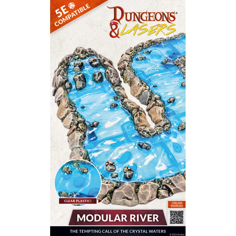 Archon Studio Dungeons and Lasers: Modular River (D&L: Expansion Sets)