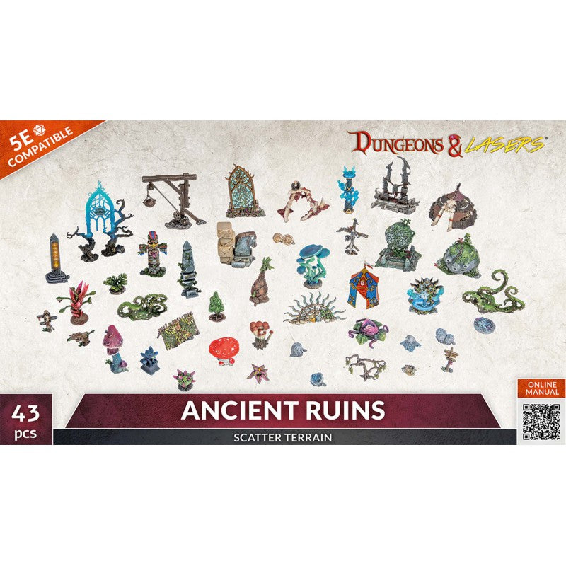 Archon Studio Dungeons and Lasers: Ancient Ruins Scatter Terrain (D&L: Expansion Sets)