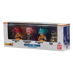 Bandai Adverge "Dragon Ball Super" Set of 4 (Goku Rose, SS Blue Goku, Golden Freiza, Goku God)