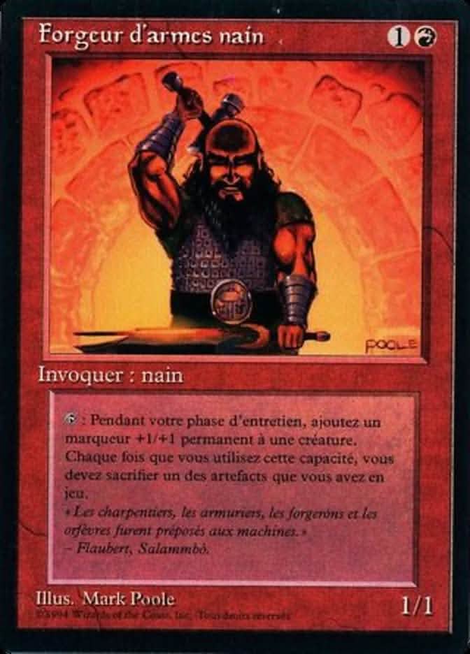 Dwarven Weaponsmith [Foreign Black Border]