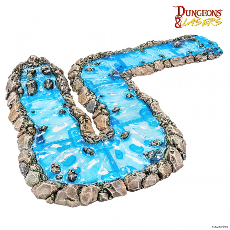 Archon Studio Dungeons and Lasers: Modular River (D&L: Expansion Sets)