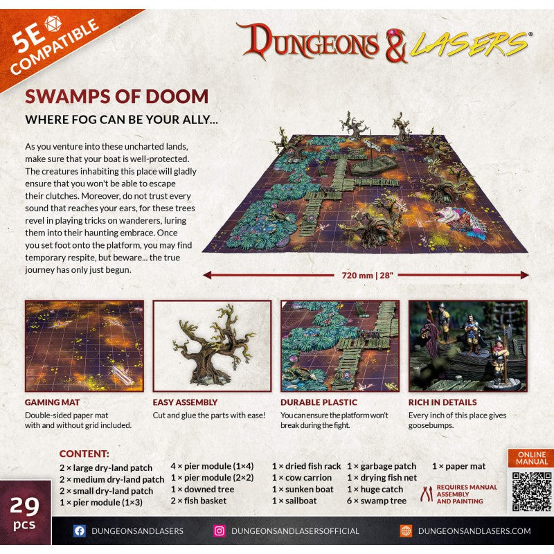 Archon Studio Dungeons and Lasers: Swamps of Doom (D&L Starter Sets)