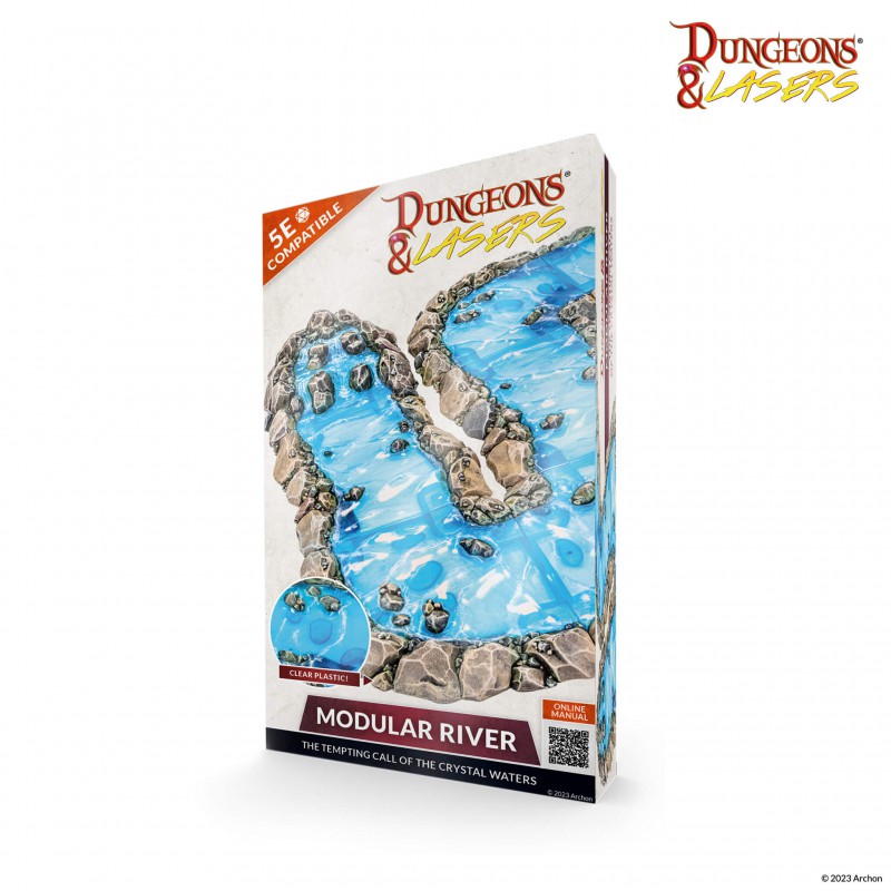 Archon Studio Dungeons and Lasers: Modular River (D&L: Expansion Sets)