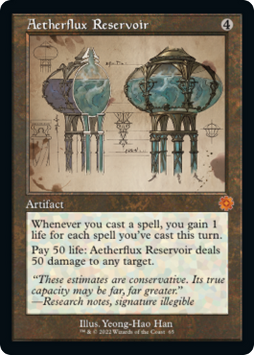 Aetherflux Reservoir (Retro Schematic) [The Brothers' War Retro Artifacts]
