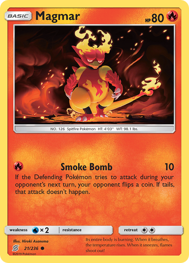 Magmar (21/236) [Sun & Moon: Unified Minds]