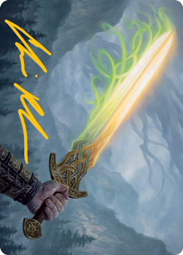 Sword of Hearth and Home Art Card (Gold-Stamped Signature) [Modern Horizons 2 Art Series]