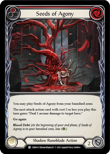 Seeds of Agony (Red) [CHN014] (Monarch Chane Blitz Deck)