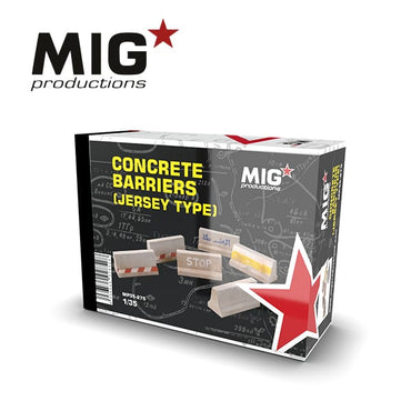 MIG 1/35 Concrete Barriers (Jersey Type)