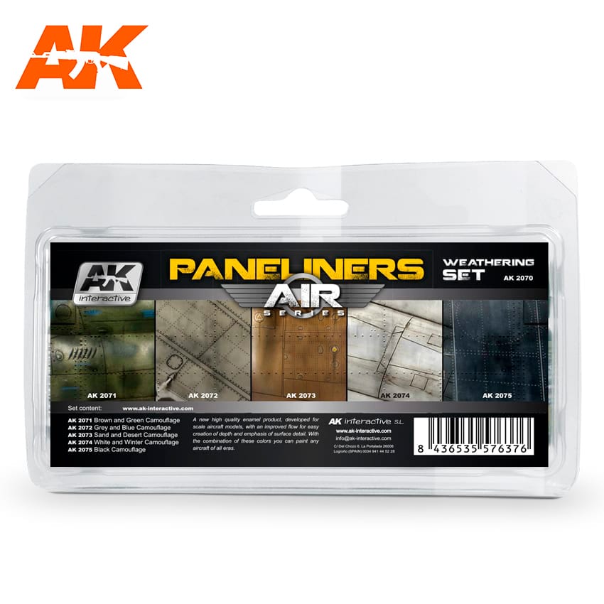 AK Interactive Paneliners Weathering Set