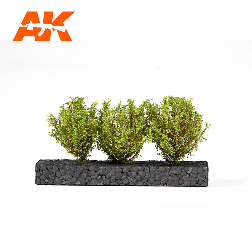 AK Interactive Light Green Bushes 4-6 cm