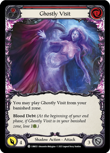 Ghostly Visit (Red) [CHN021] (Monarch Chane Blitz Deck)