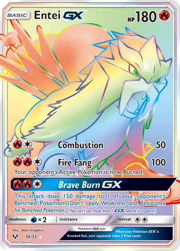 Entei GX (74/73) [Sun & Moon: Shining Legends]