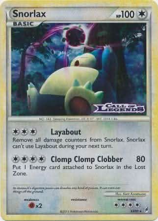 Snorlax (33/95) (Prerelease Promo) [Nintendo: Black Star Promos]