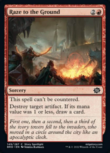 Raze to the Ground [The Brothers' War]