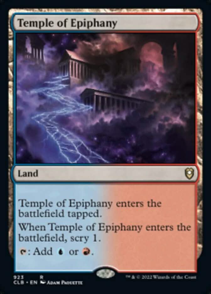 Temple of Epiphany [Commander Legends: Battle for Baldur's Gate]