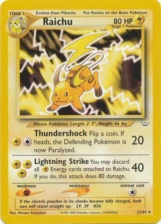 Raichu (21/64) [Neo Revelation Unlimited]