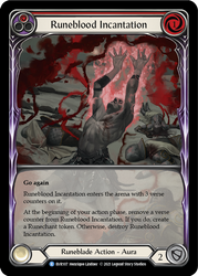 Runeblood Incantation (Red) [EVR107] (Everfest)  1st Edition Extended Art Rainbow Foil