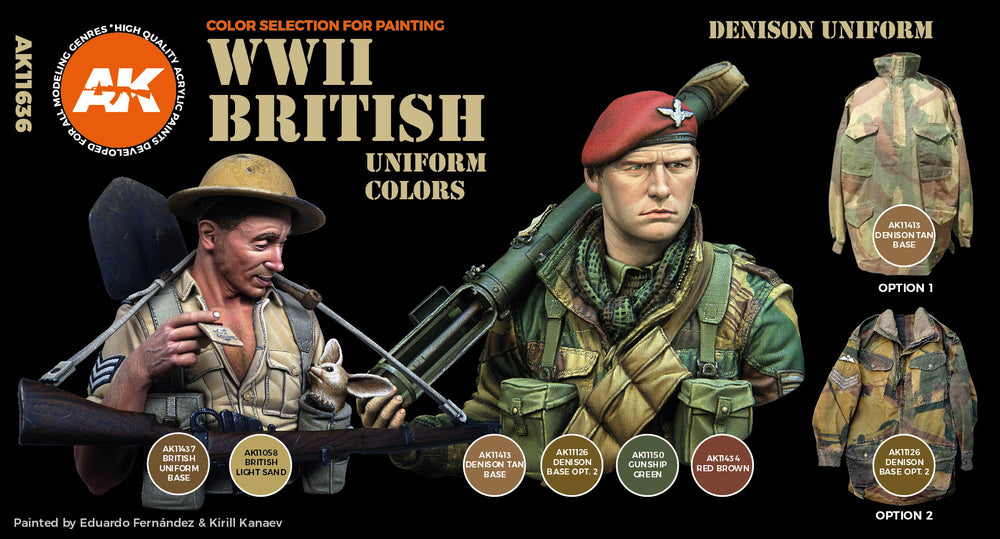 AK Interactive 3G WWII British Uniform Colors