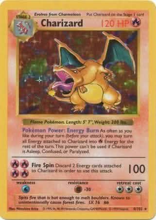charizard pokemon card unlimited (4/102) [Base Set Shadowless Unlimited] Game Selection:Orange Islands (Spanish) Omega It comes protected in Pokémon TCG: Mega Evolution—Ascended