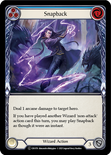 Snapback (Blue) [U-CRU176] (Crucible of War Unlimited)  Unlimited Normal