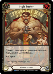 High Striker (Red) [EVR164] (Everfest)  1st Edition Extended Art Rainbow Foil