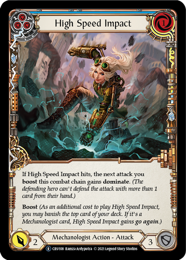 High Speed Impact (Blue) [U-CRU108] (Crucible of War Unlimited)  Unlimited Normal