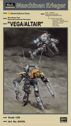 HASEGAWA 1/20 Moon/Space Type Humanoid Unmanned Interceptor "VEGA/ALTAIR"