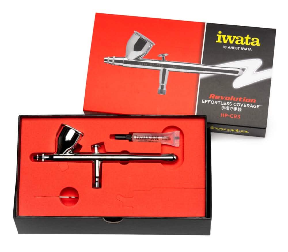 IWATA Revolution HP-CR3 Gravity Feed Dual Action Airbrush