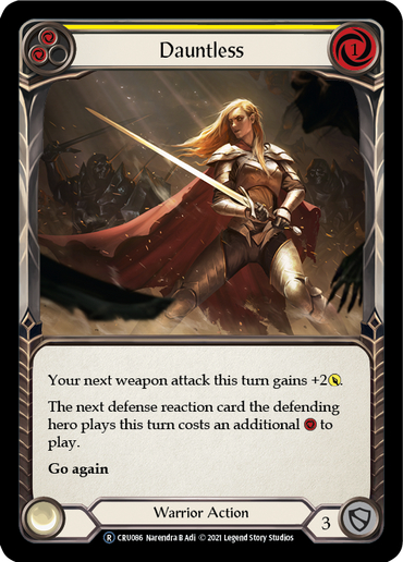 Dauntless (Yellow) [U-CRU086] (Crucible of War Unlimited)  Unlimited Normal