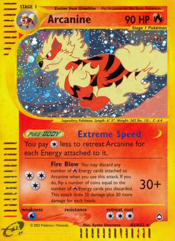 Arcanine (H2/H32) [Aquapolis]
