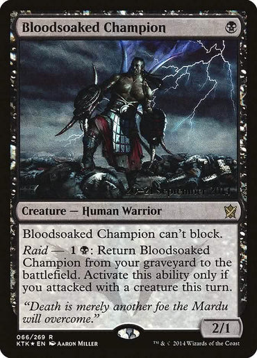 Bloodsoaked Champion [Khans of Tarkir Prerelease Promos]