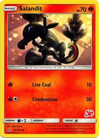 Salandit (25/156) (Charizard Stamp #31) [Battle Academy 2020]