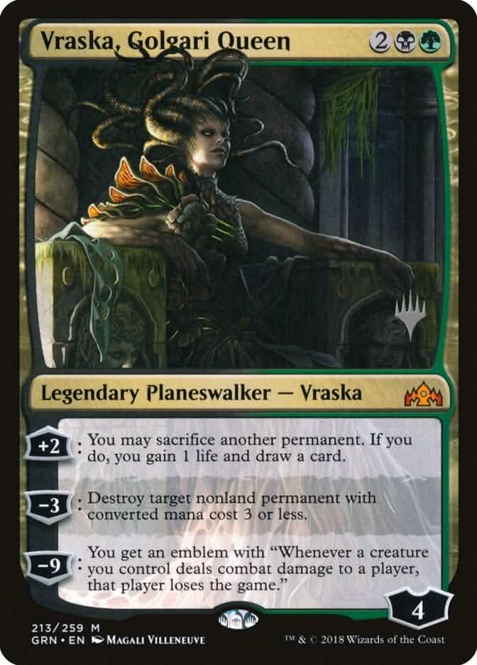 Vraska, Golgari Queen (Promo Pack) [Guilds of Ravnica Promos]