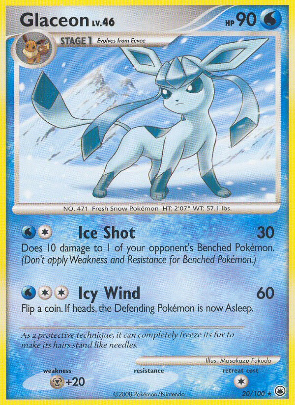 Glaceon (20/100) [Diamond & Pearl: Majestic Dawn]