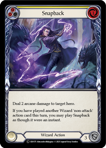 Snapback (Yellow) [U-CRU175] (Crucible of War Unlimited)  Unlimited Normal