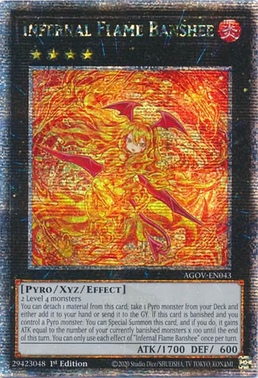 Infernal Flame Banshee (Quarter Century Secret Rare) [AGOV-EN043] Quarter Century Secret Rare