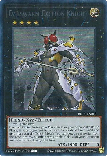 Evilswarm Exciton Knight (Silver) [BLC1-EN015] Ultra Rare