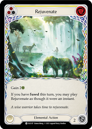 Rejuvenate (Yellow) [ELE107] (Tales of Aria)  1st Edition Rainbow Foil