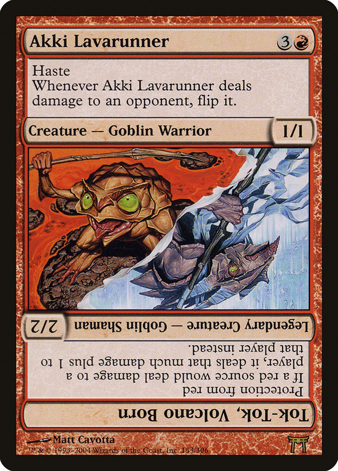 Akki Lavarunner // Tok-Tok, Volcano Born [Champions of Kamigawa]